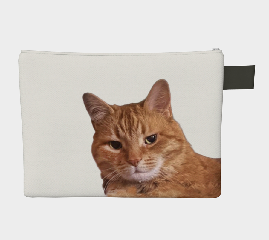 Zipper Pouch Cheddar the Cat