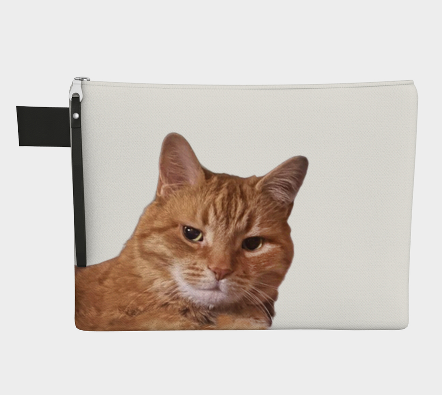 Zipper Pouch Cheddar the Cat