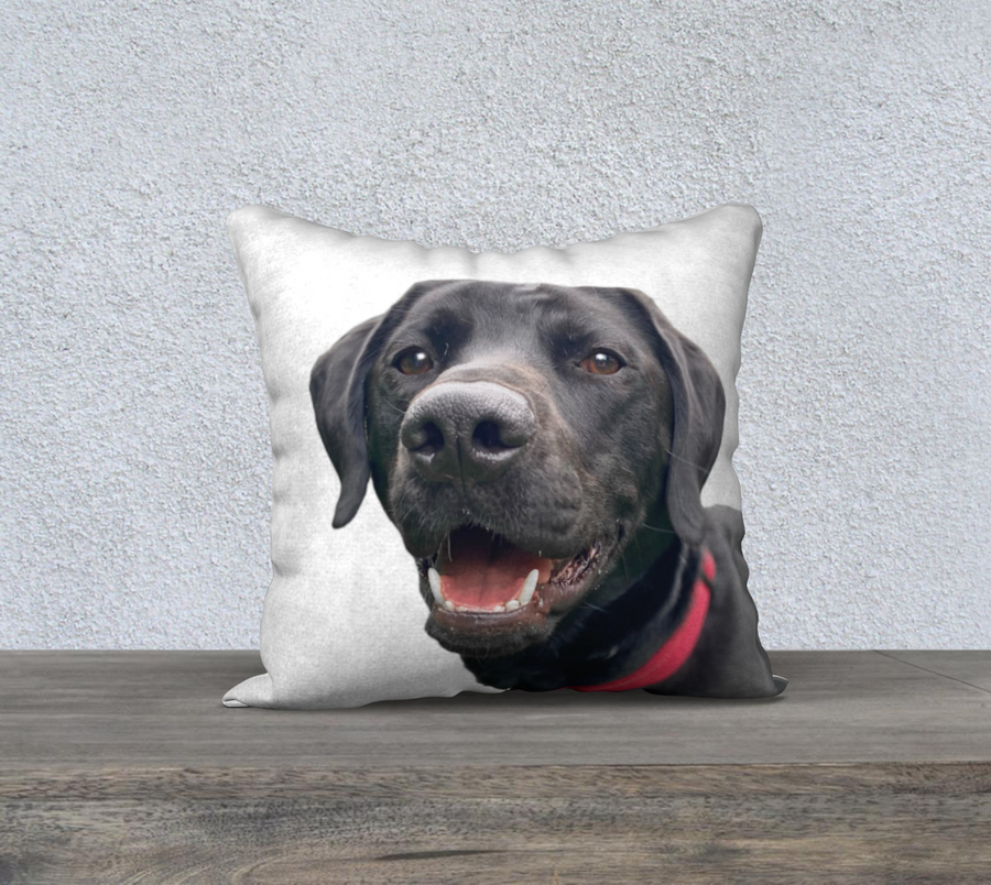 Throw Pillow Cover Cooper the Black Lab