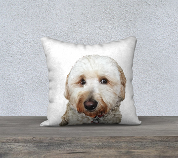 Throw Pillow Cover Mully the Goldendoodle