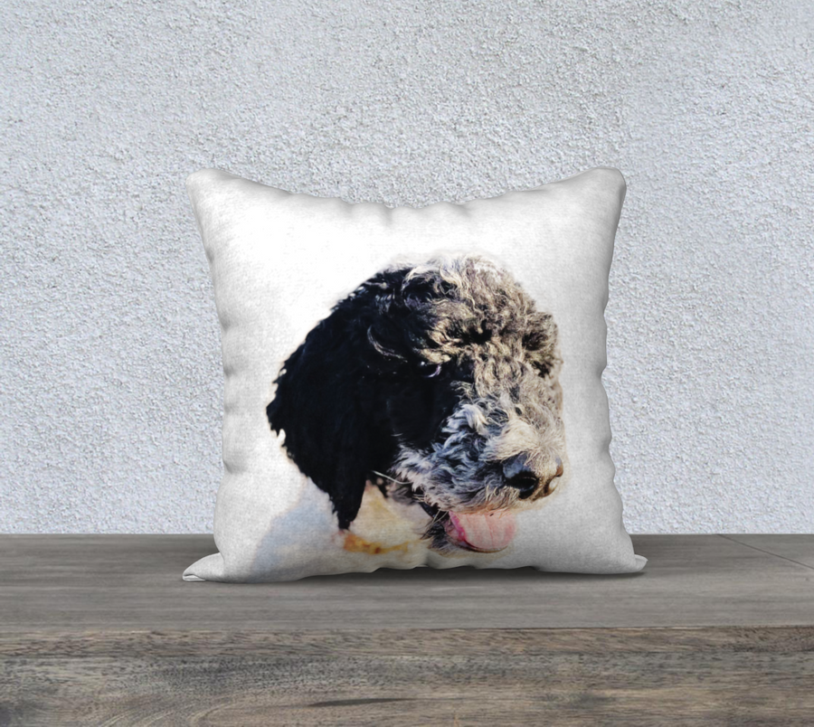 Throw Pillow Marvin the Poodle
