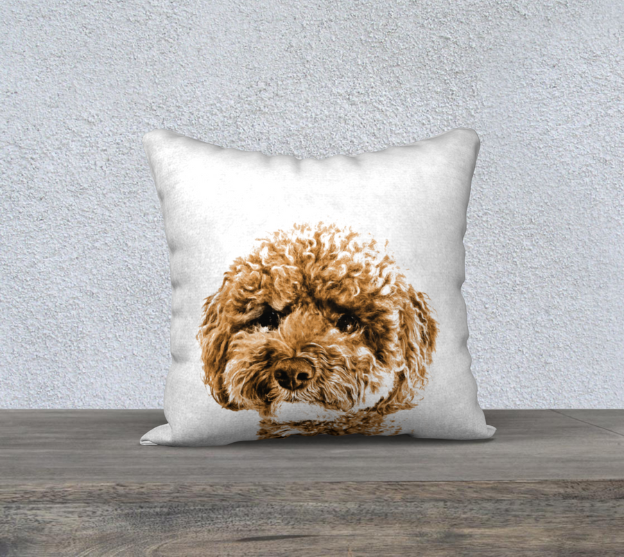 Throw Pillow Ozzy the Poodle
