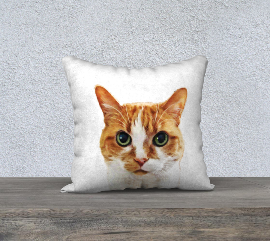 Throw Pillow Cover Daisy the Cat