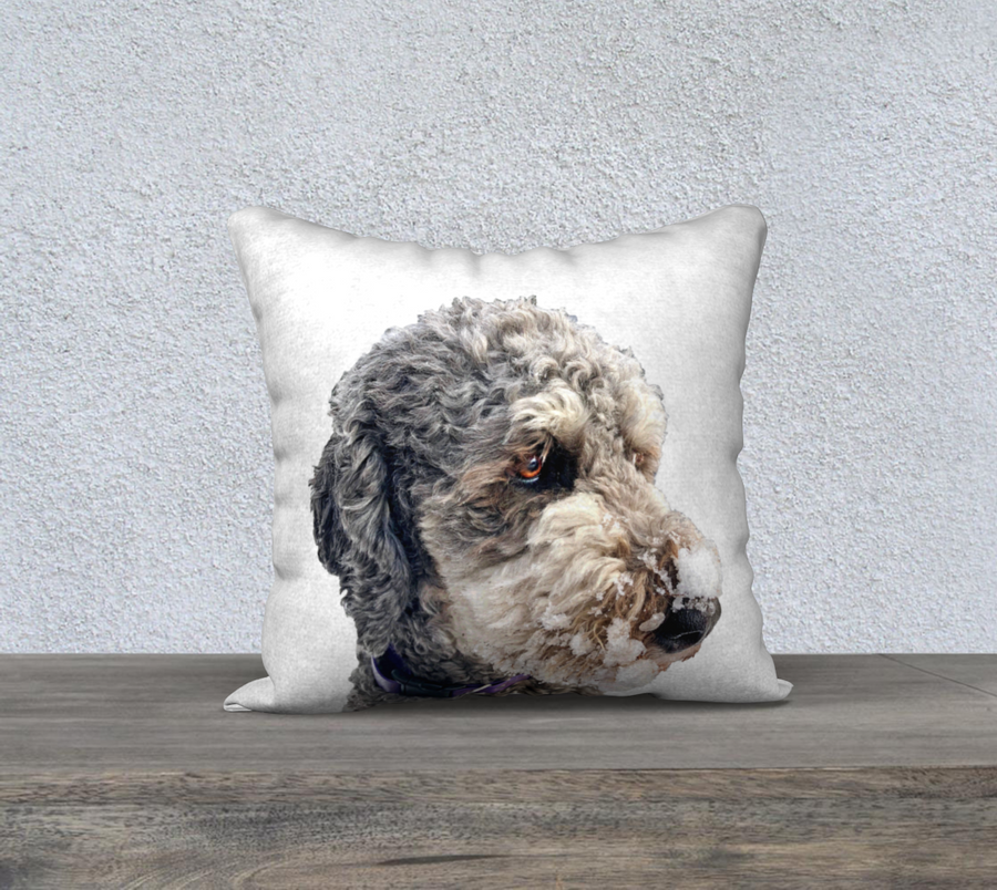 Throw Pillow Cover Miss Pickles the Berndoodle
