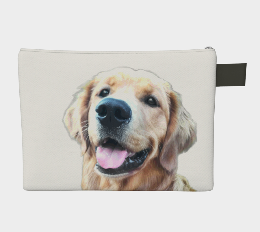 Zipper Pouch Ben the Golden Retriever